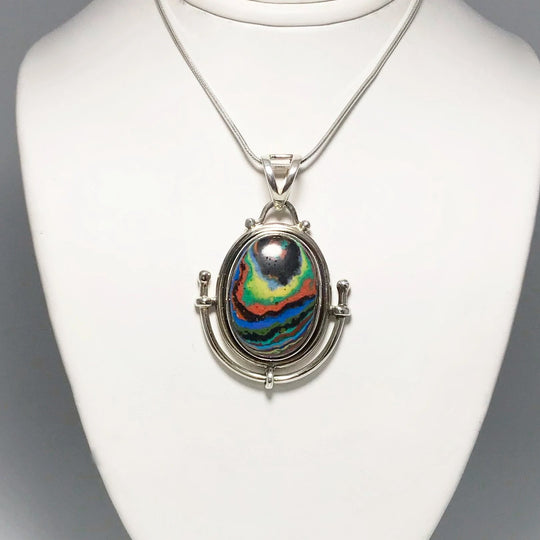 Rainbow Calcite Pendant - Rocks and Gems Canada