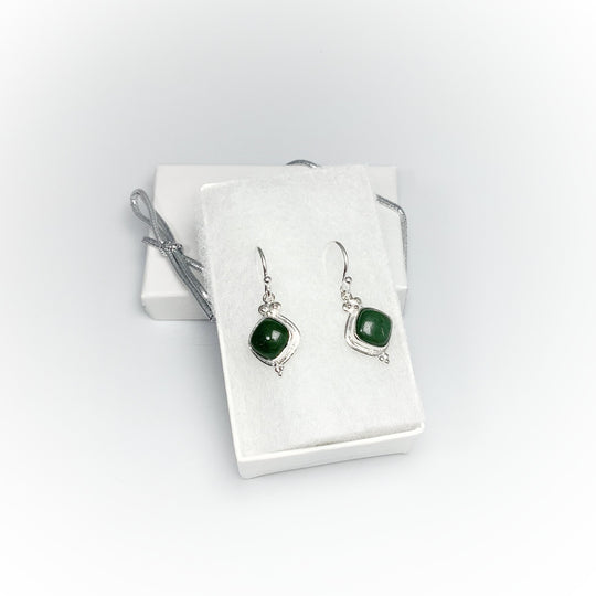 Green Aventurine Dangle Earrings - Rocks and Gems Canada