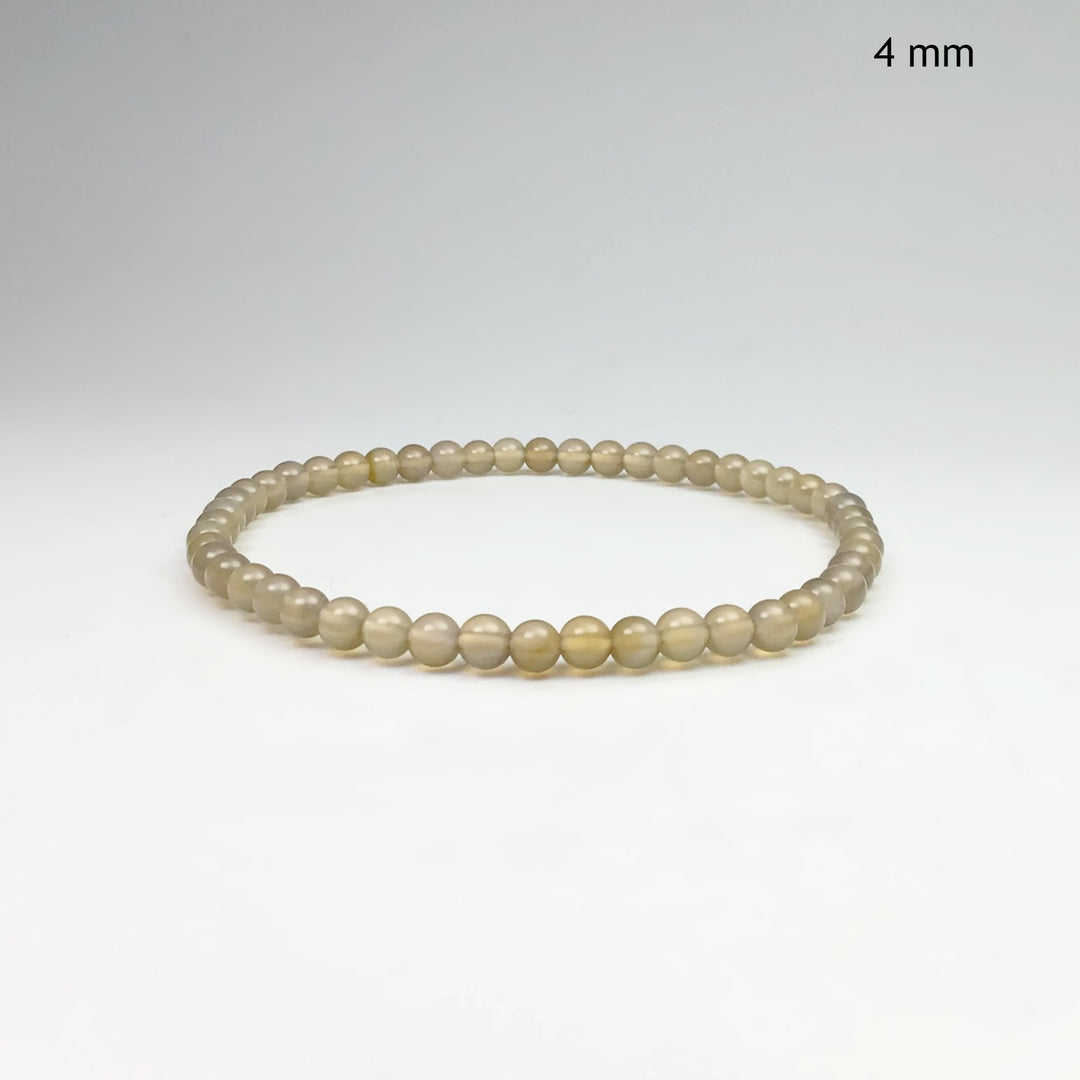 Natural Agate Beaded Bracelet - Rocks and Gems Canada