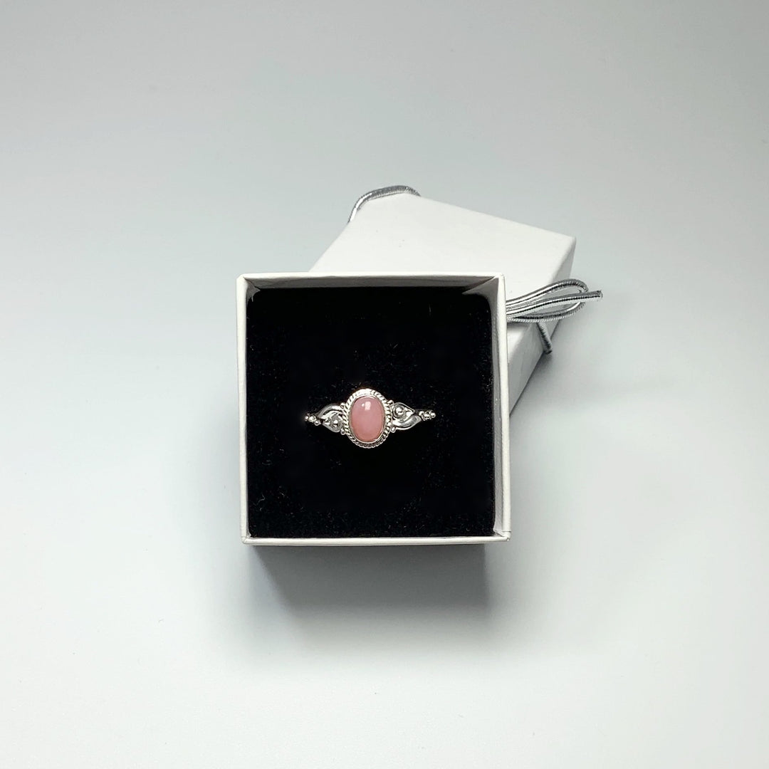 Pink Peruvian Opal Ring - Rocks and Gems Canada