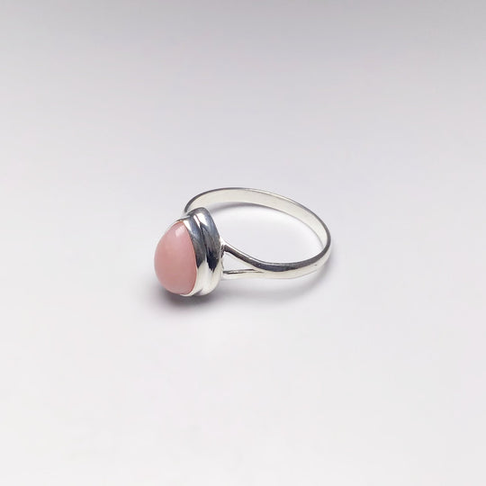 Pink Peruvian Opal Ring - Rocks and Gems Canada