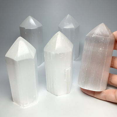 Selenite Point at $55 Each