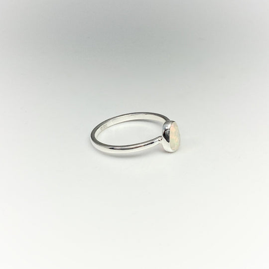 Faceted Ethiopian Fire Opal Ring - Rocks and Gems Canada