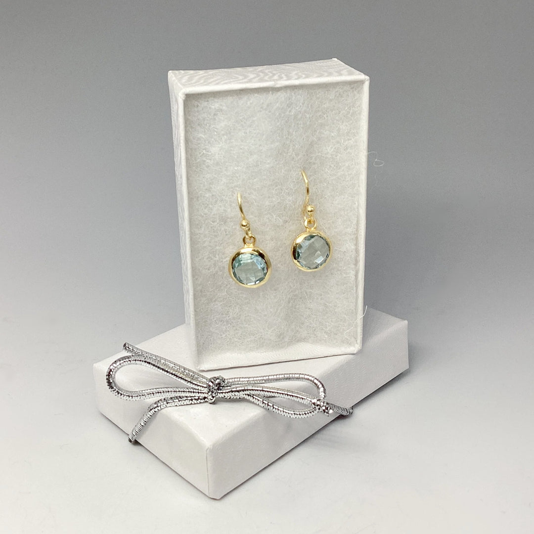 Blue Topaz Dangle Earrings - Rocks and Gems Canada
