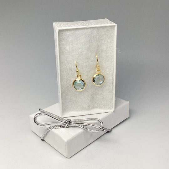 Blue Topaz Dangle Earrings - Rocks and Gems Canada