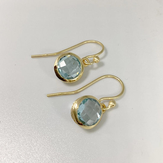Blue Topaz Dangle Earrings - Rocks and Gems Canada