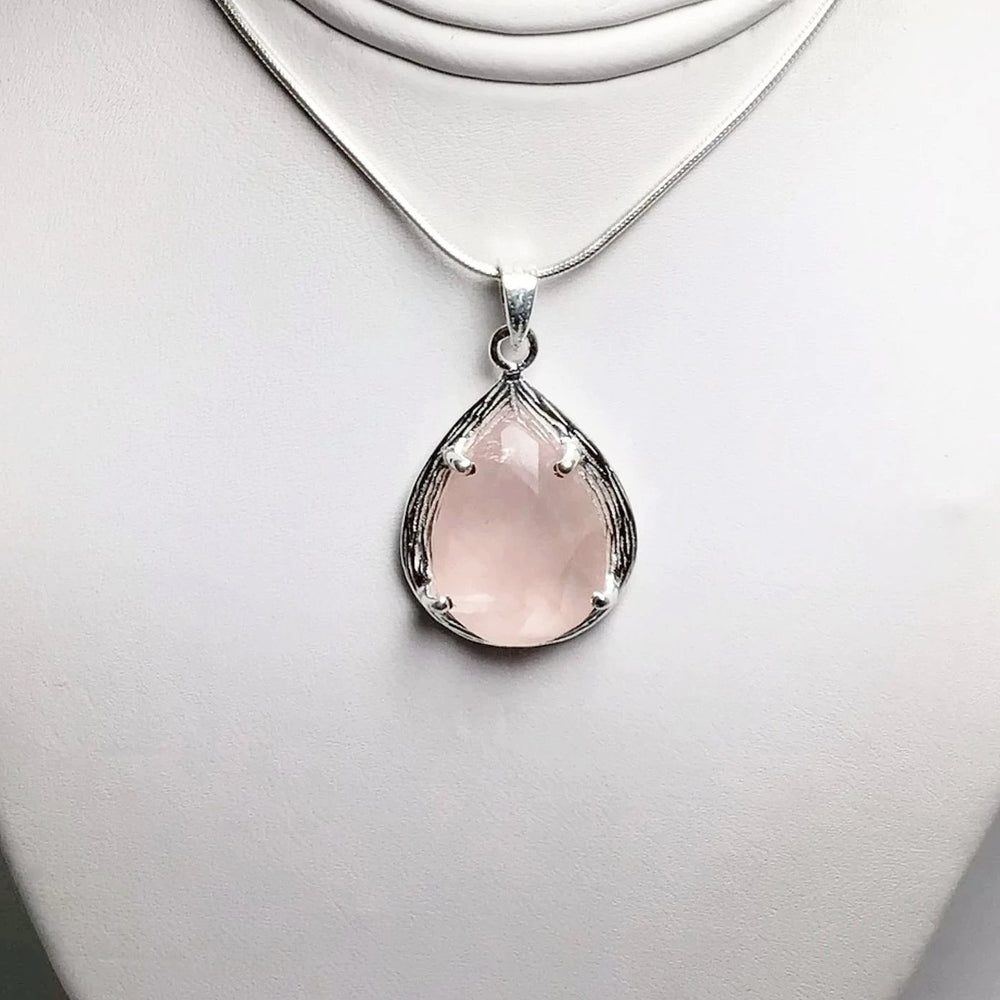 Rose Quartz Pendant - Rocks and Gems Canada