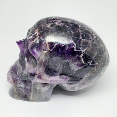 Large Chevron Amethyst Crystal Skull