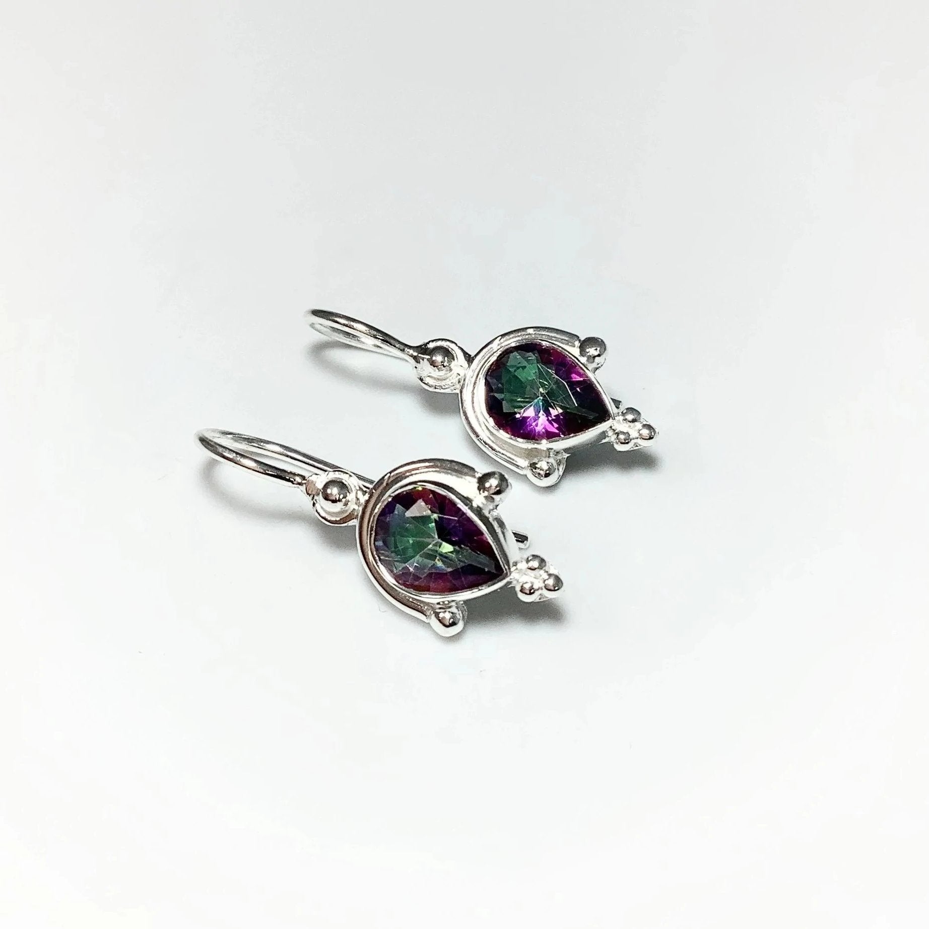 Mystic Topaz Dangle Earrings - Rocks and Gems Canada