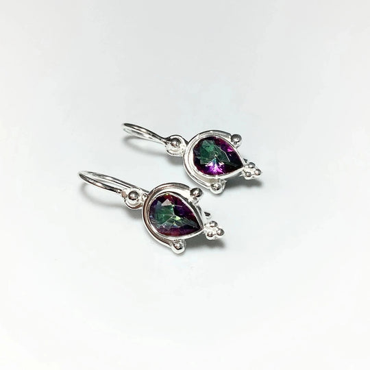 Mystic Topaz Dangle Earrings - Rocks and Gems Canada