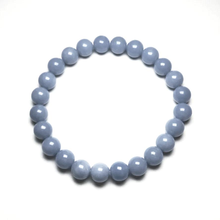 Angelite Beaded Bracelet - Rocks and Gems Canada
