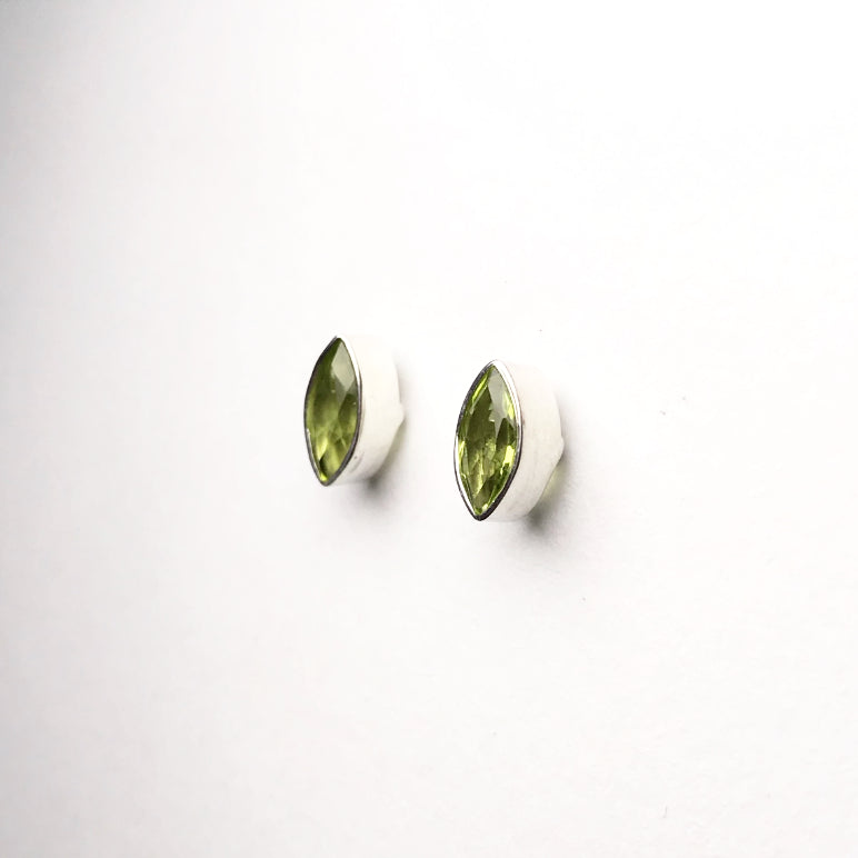 Peridot Stud Earrings - Rocks and Gems Canada
