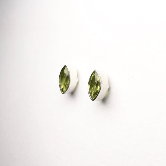 Peridot Stud Earrings - Rocks and Gems Canada