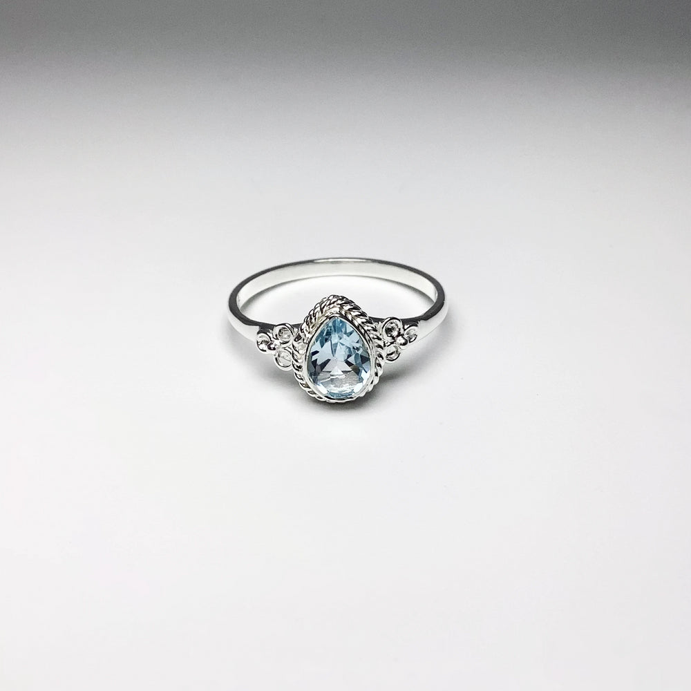 Blue Topaz Ring - Rocks and Gems Canada
