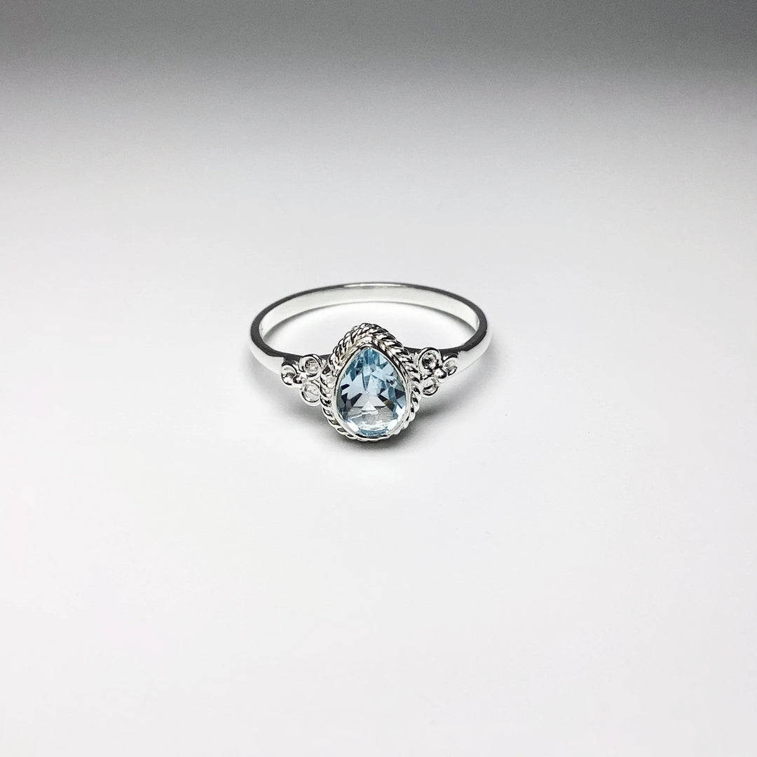 Blue Topaz Ring - Rocks and Gems Canada
