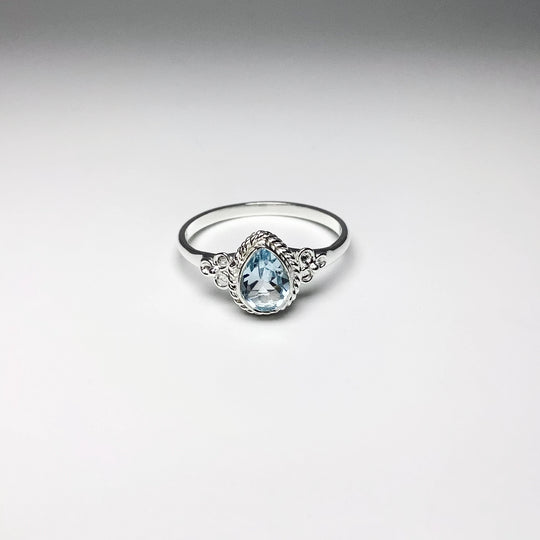 Blue Topaz Ring - Rocks and Gems Canada