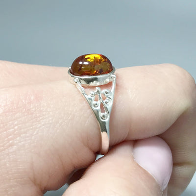 Cognac Amber Ring