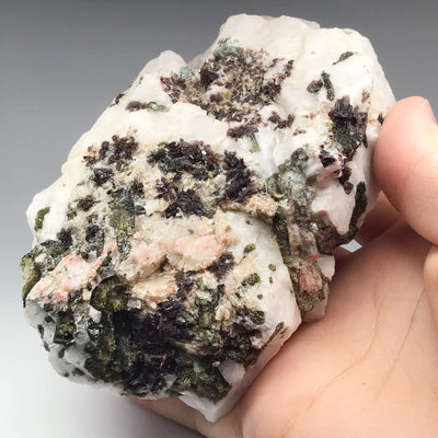 Green Tourmaline in Matrix