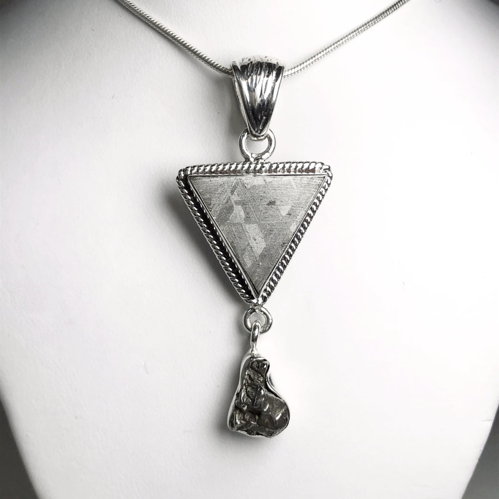 Muonionalusta and Campo Del Cielo Meteorite Pendant - Rocks and Gems Canada