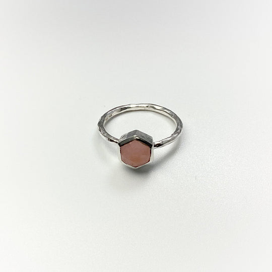 Pink Peruvian Opal Ring - Rocks and Gems Canada