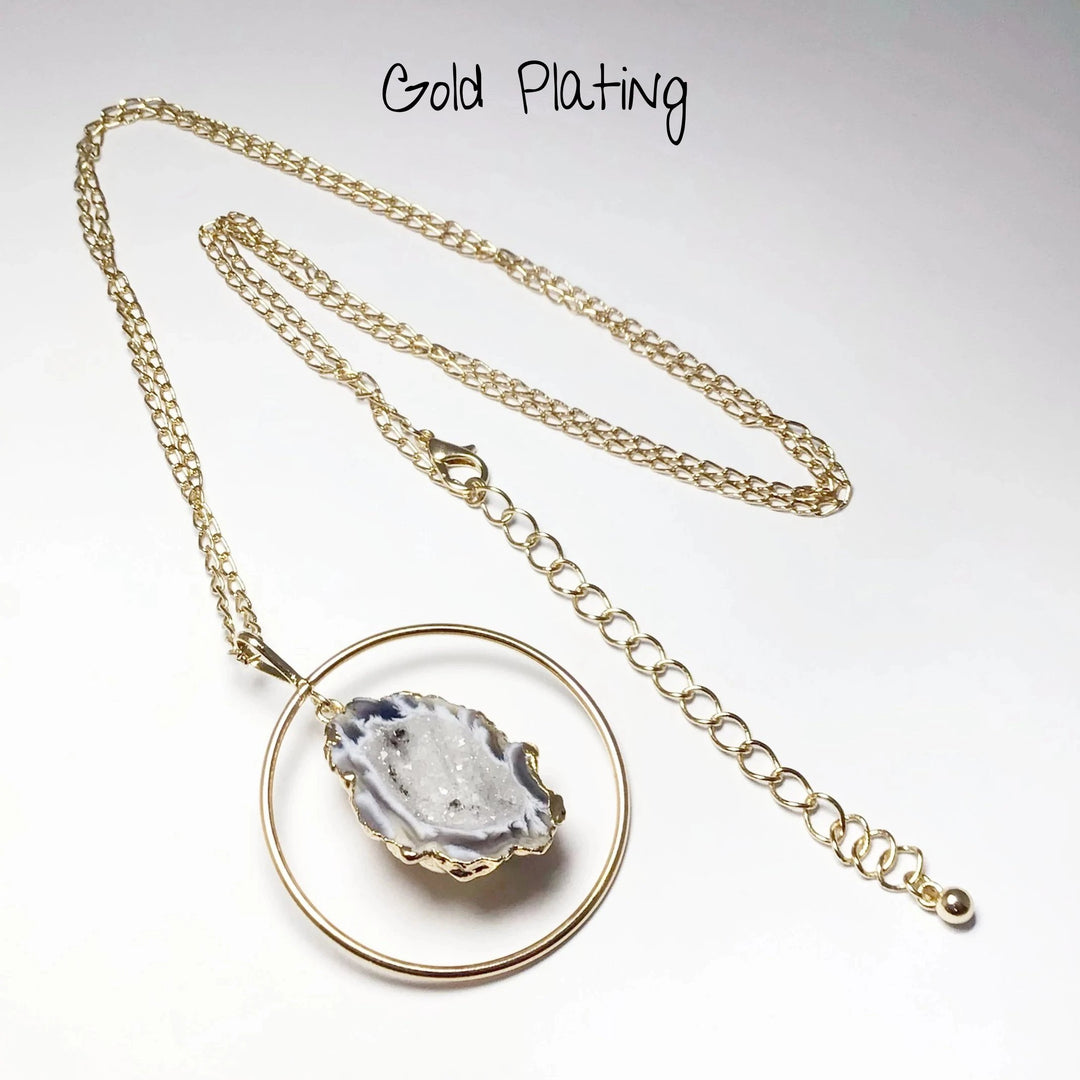 Geode Necklace - Rocks and Gems Canada