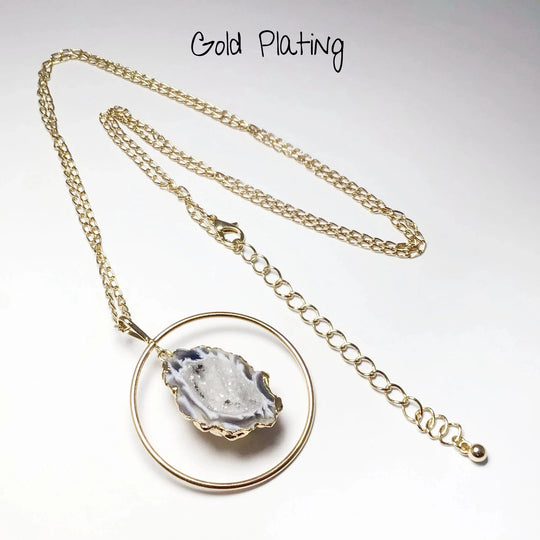 Geode Necklace - Rocks and Gems Canada