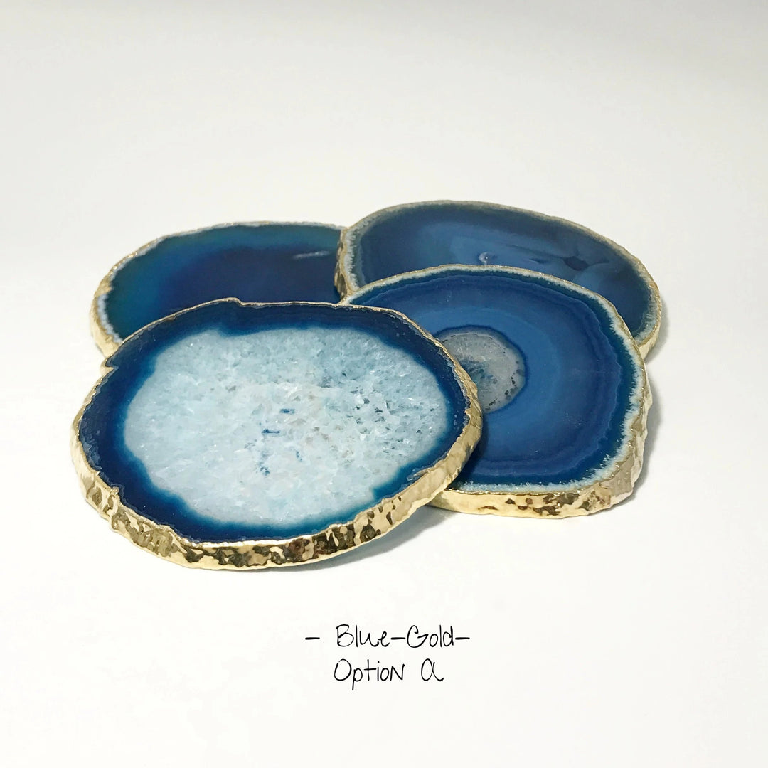 Agate Coasters - Set of 4 - Rocks and Gems Canada