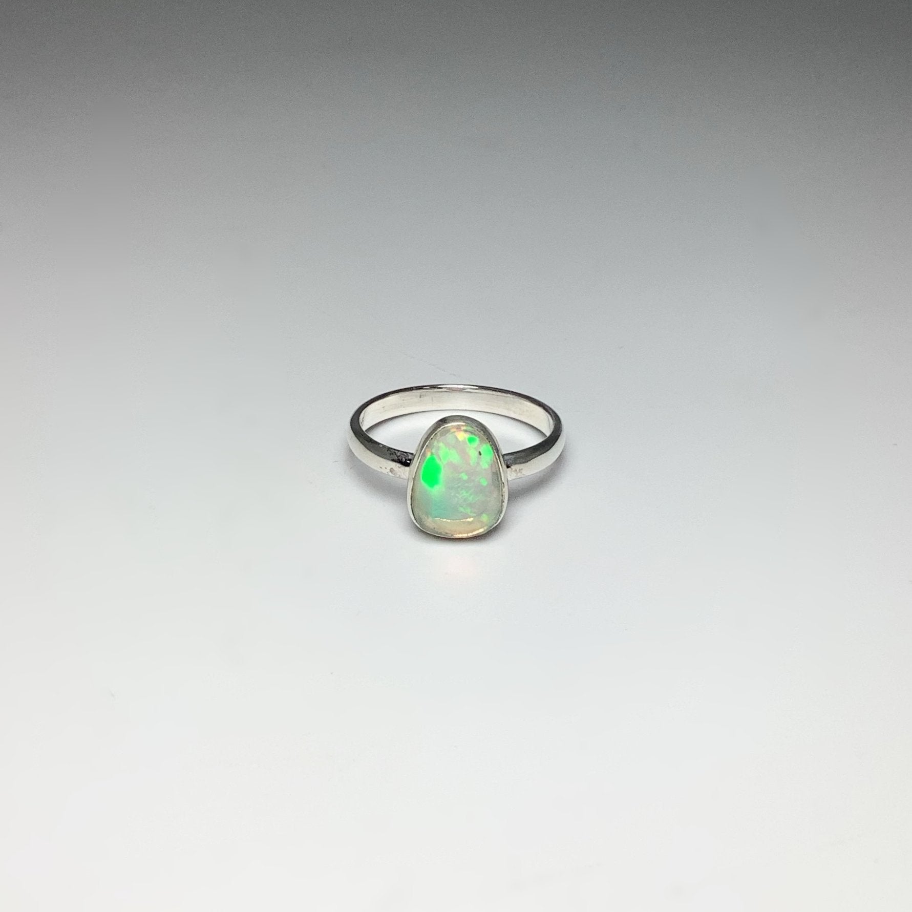 Faceted Ethiopian Fire Opal Ring - Rocks and Gems Canada