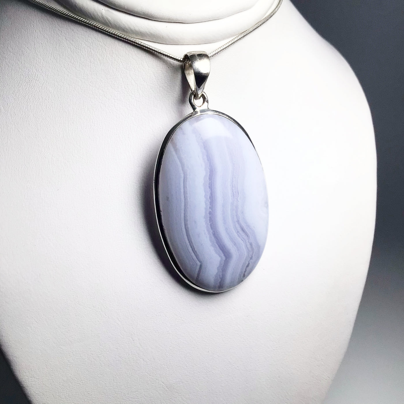 Blue Lace Agate Pendant