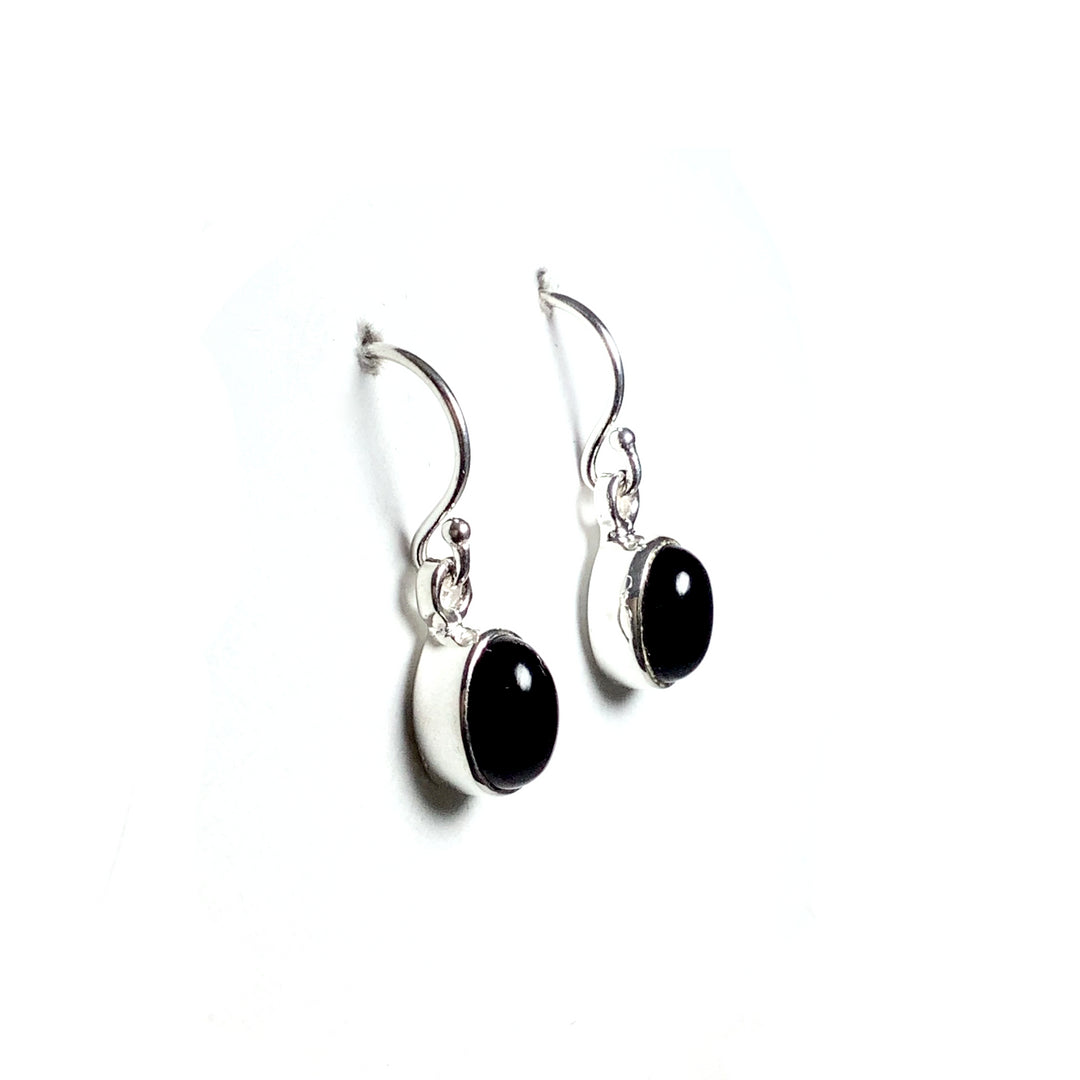 Black Onyx Dangle Earrings - Rocks and Gems Canada