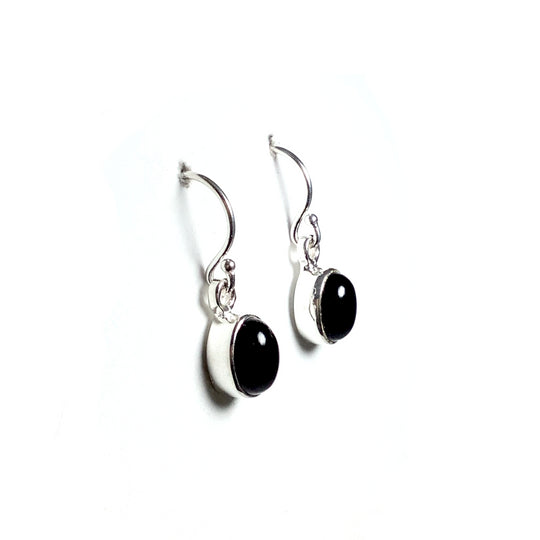 Black Onyx Dangle Earrings - Rocks and Gems Canada