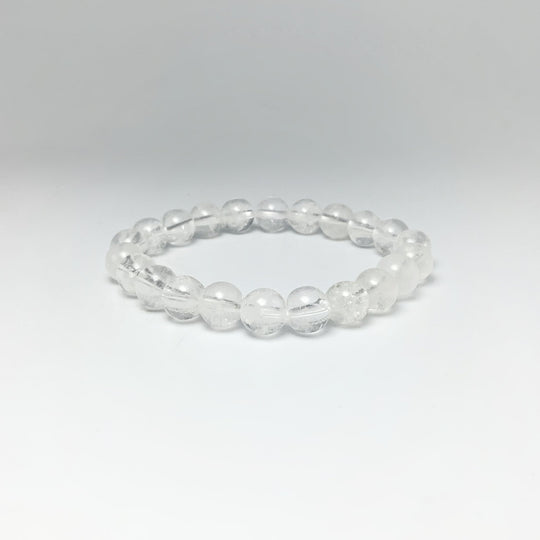 Girasol Milky Quartz Beaded Bracelet - Rocks and Gems Canada