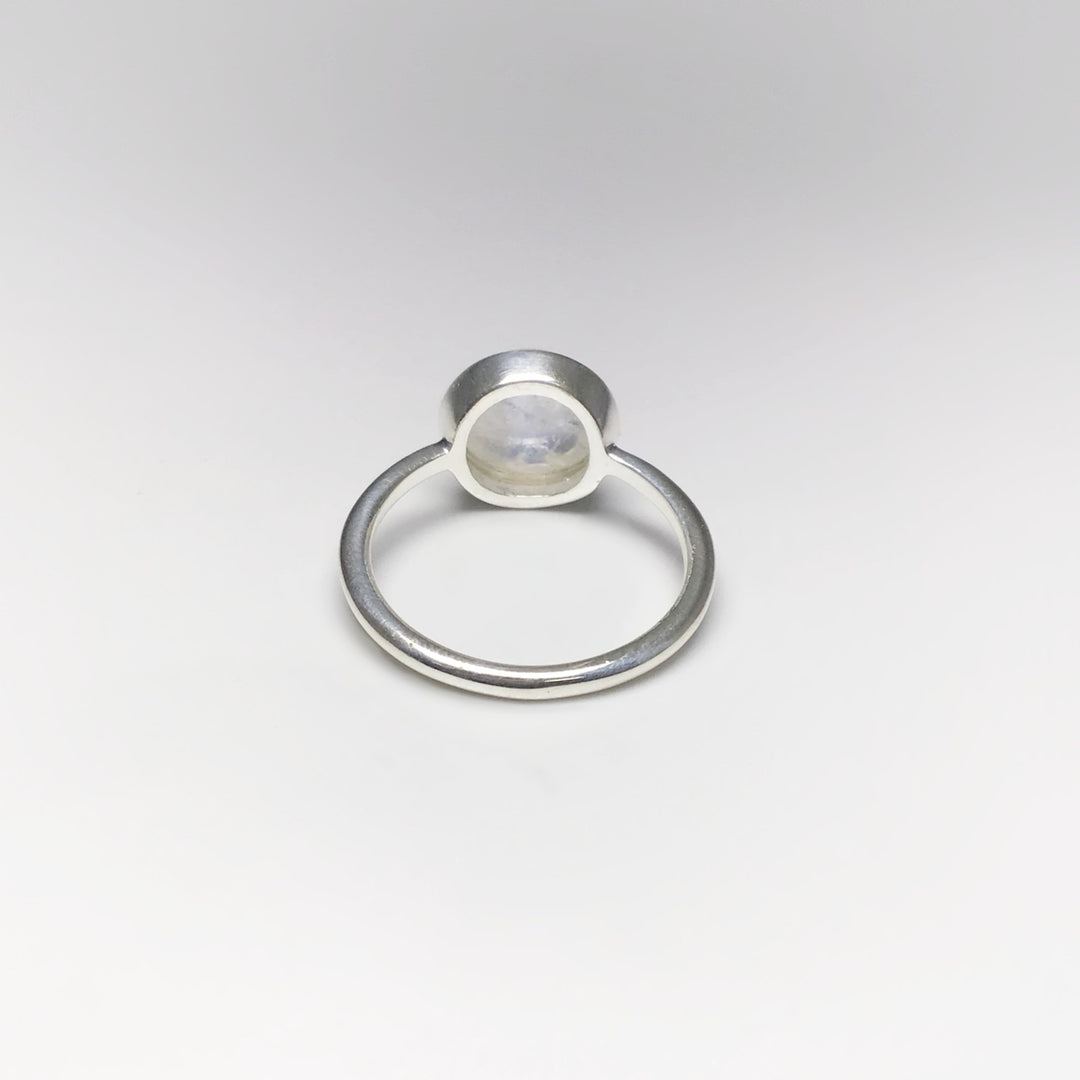 Rainbow Moonstone Ring - Rocks and Gems Canada