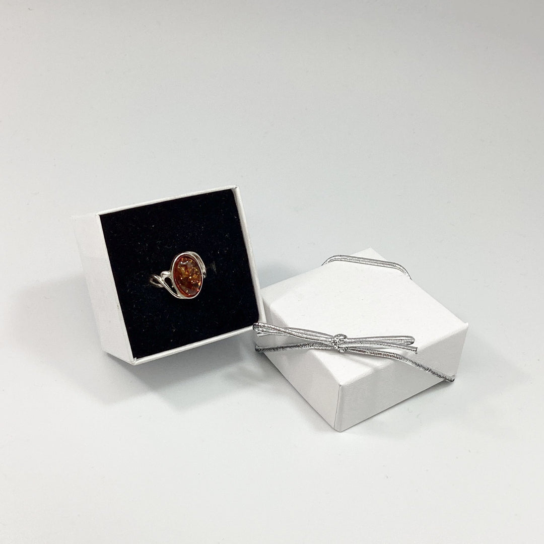 Cognac Amber Ring - Rocks and Gems Canada