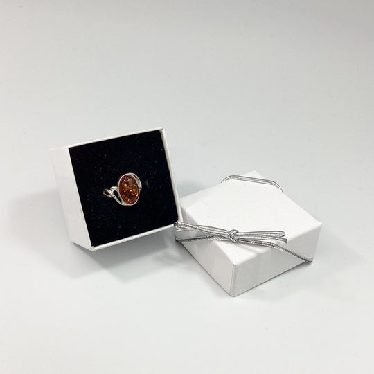 Cognac Amber Ring - Rocks and Gems Canada