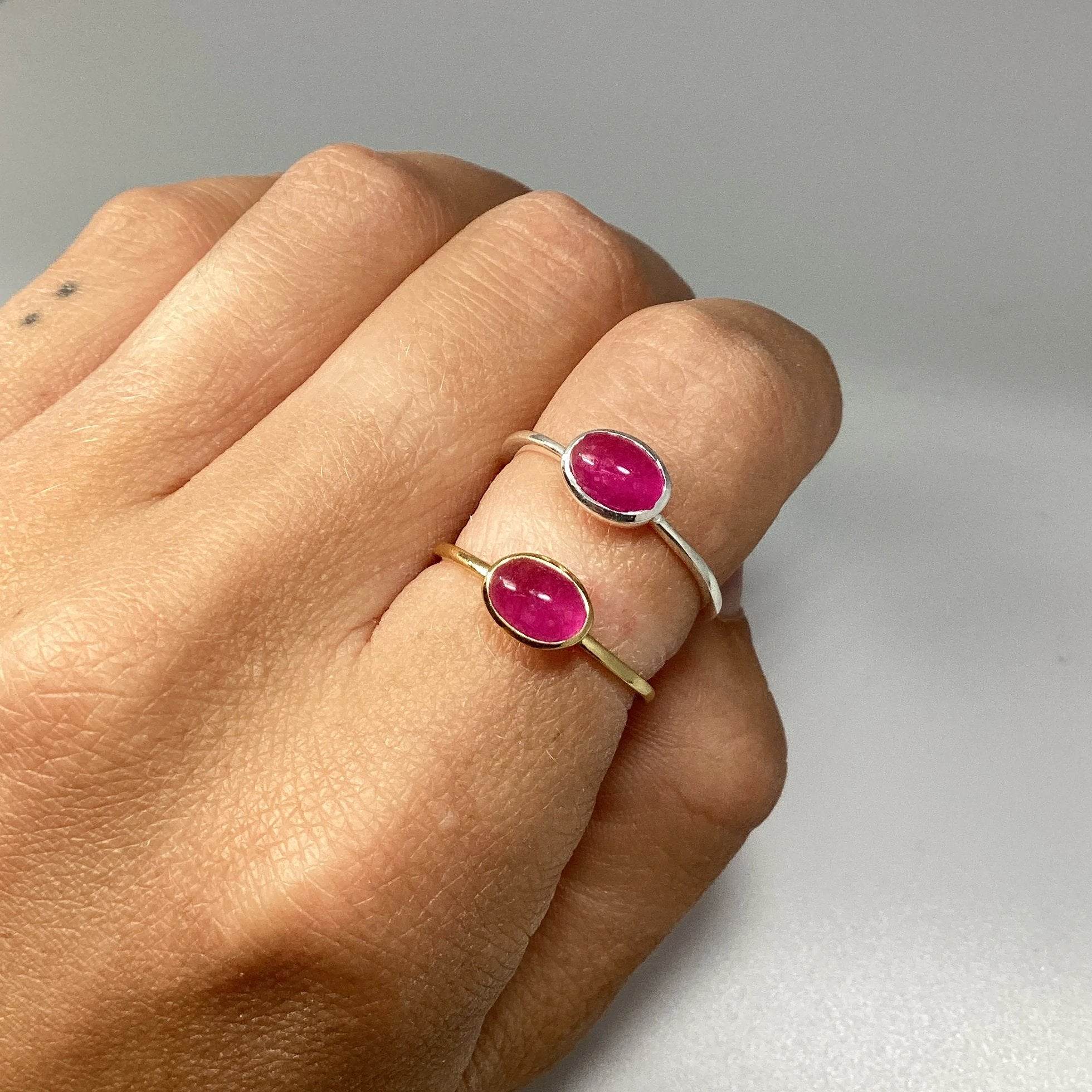 Pink Jade Ring – Rocks and Gems Canada