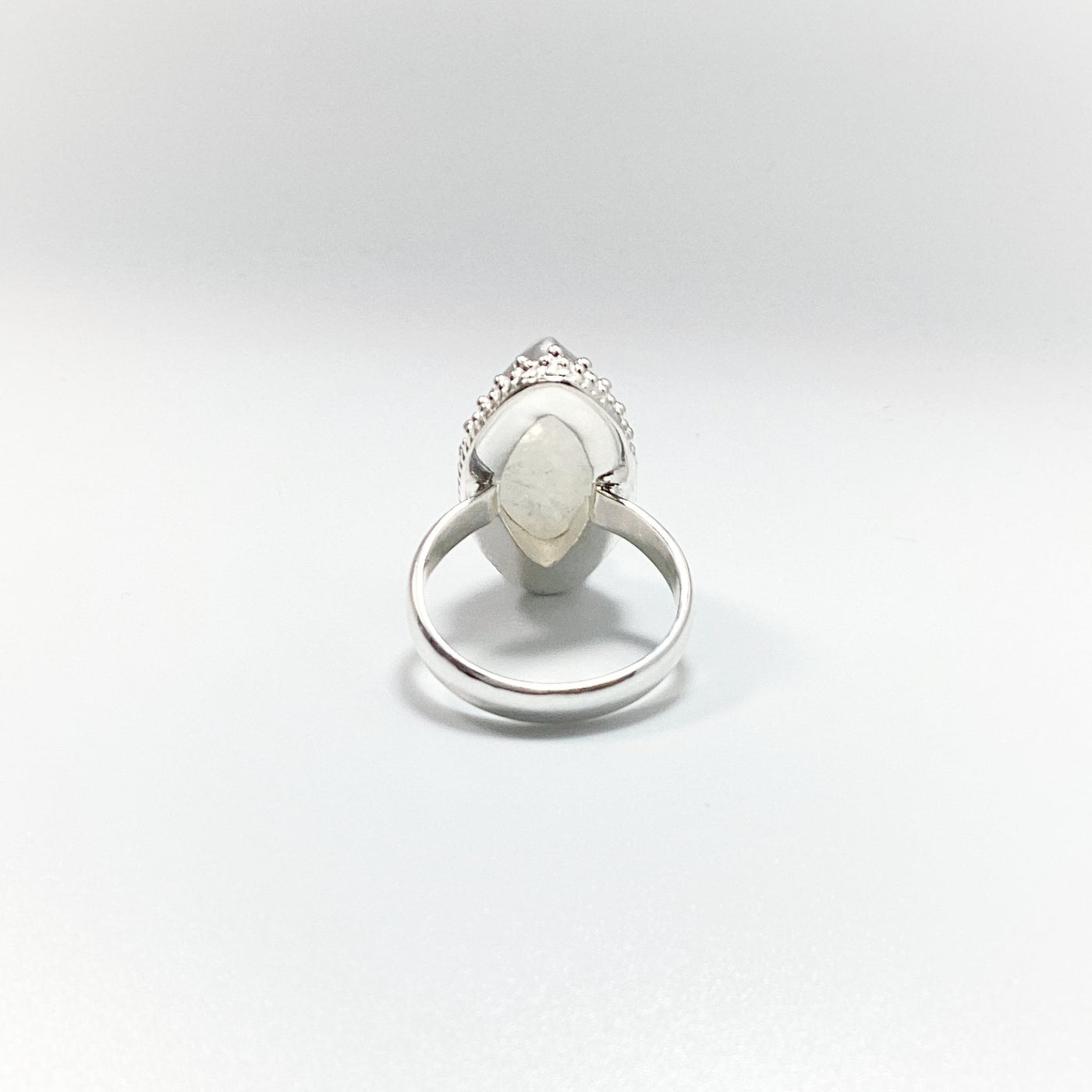 Rainbow Moonstone Marquise Cut Ring