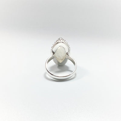 Rainbow Moonstone Marquise Cut Ring
