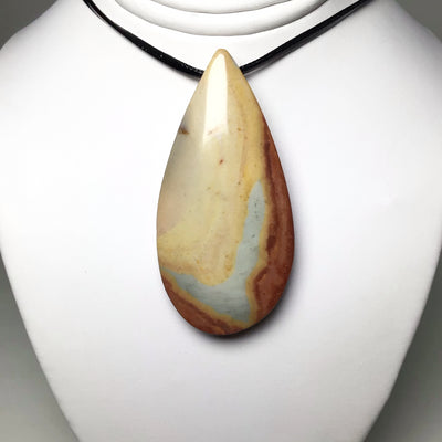 Polychrome Scenic Jasper Drilled Pendant