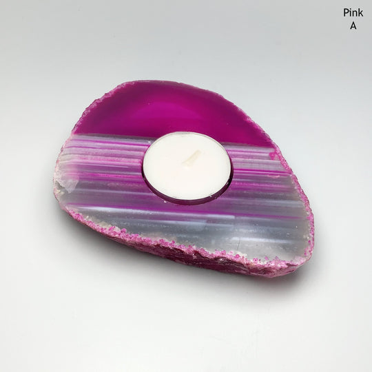 Agate Candle Holder - Rocks and Gems Canada