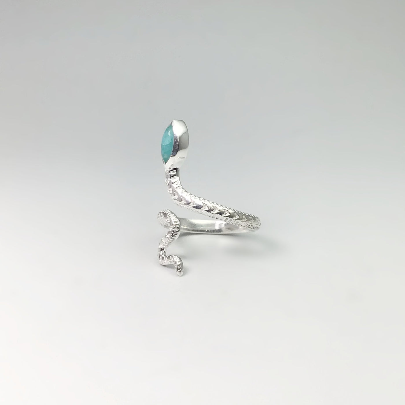 Amazonite Snake Ring