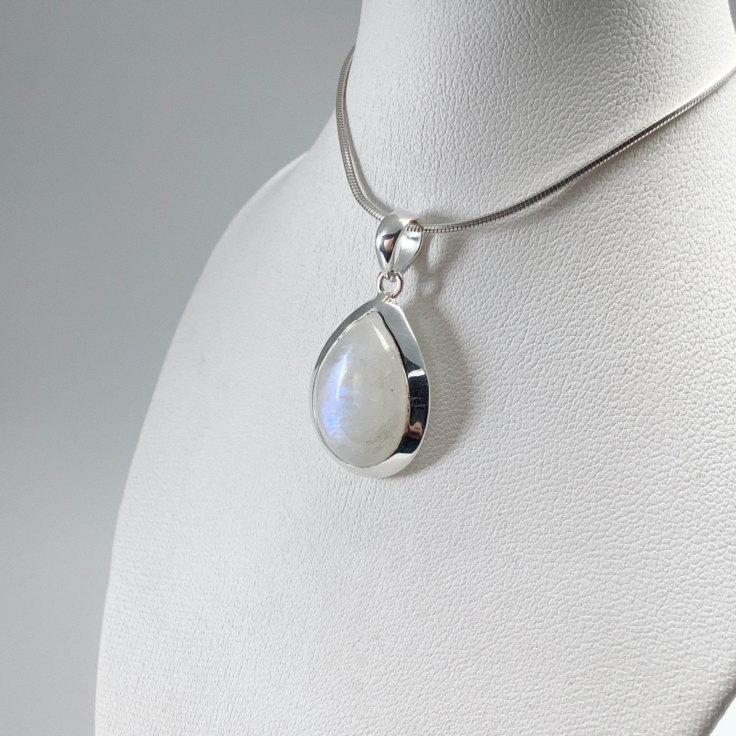 Rainbow Moonstone Pendant - Rocks and Gems Canada