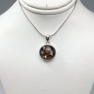 Sericho Meteorite Small Round Pendant