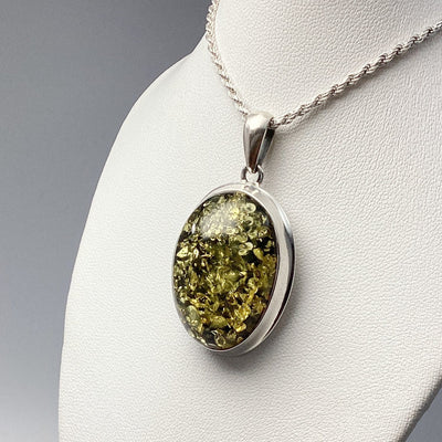 Green Amber Pendant