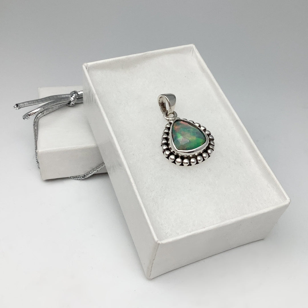 Fire Opal Pendant - Rocks and Gems Canada