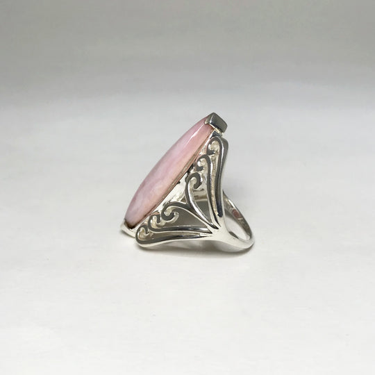 Pink Peruvian Opal Ring - Rocks and Gems Canada