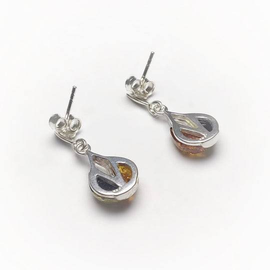 Mixed Amber Stud Earrings - Rocks and Gems Canada