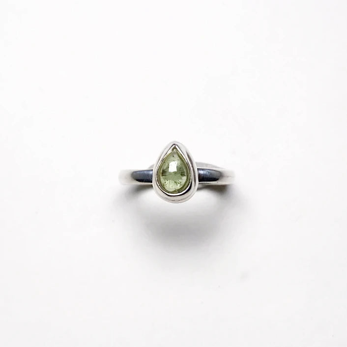 Green Tourmaline Ring - Rocks and Gems Canada