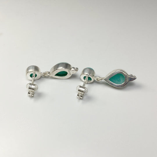 Amazonite Stud Earrings - Rocks and Gems Canada