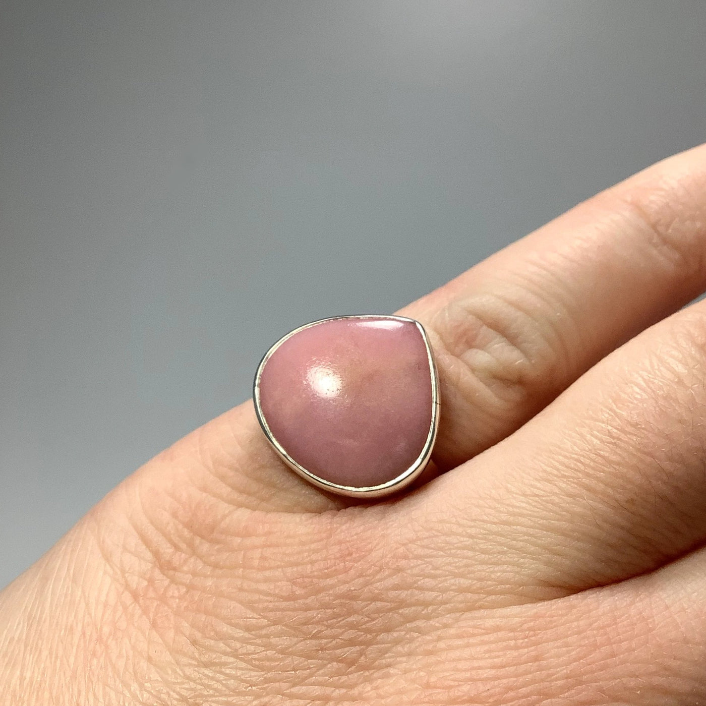 Pink Peruvian Opal Ring